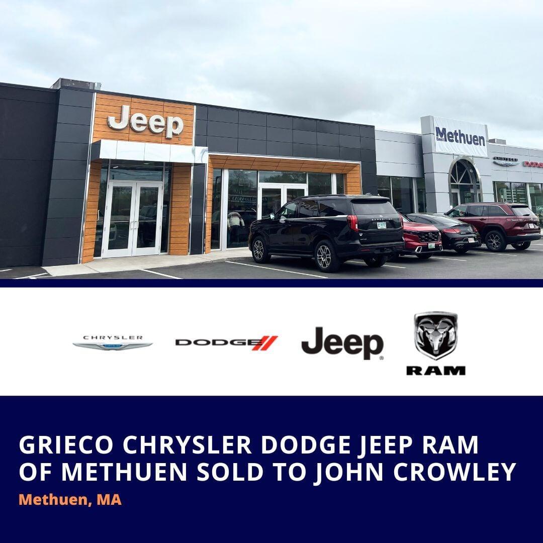Nancy Phillips Associates Announces Sale of Grieco Chrysler Dodge Jeep Ram 